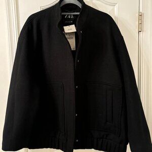 Zara Wool Blend Bomber (NWT)